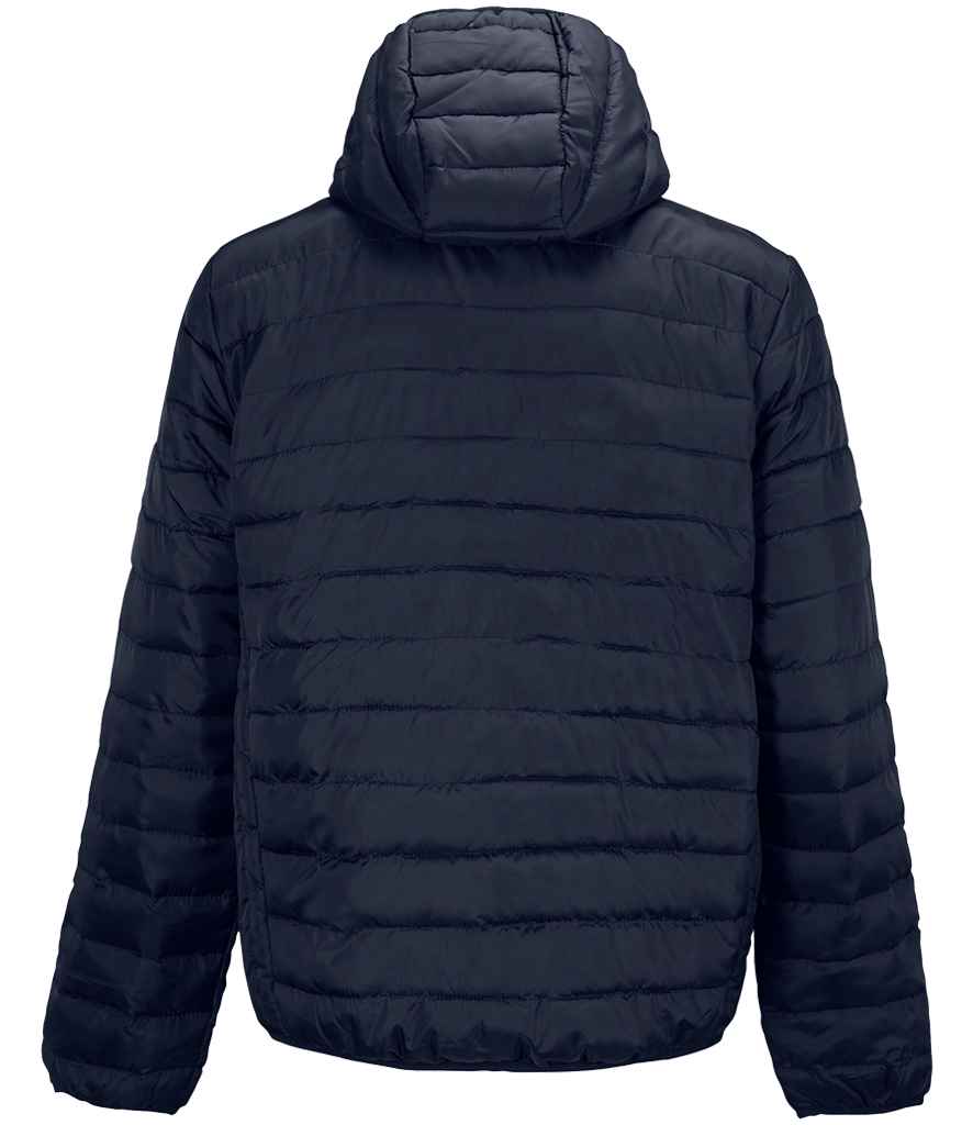 SOL'S Stream Hooded Jacket in French Navy, back view