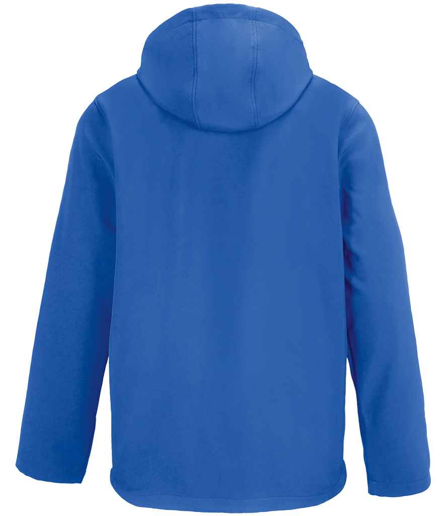 SOL'S Race Hooded Soft Shell Jacket in Royal Blue, back view