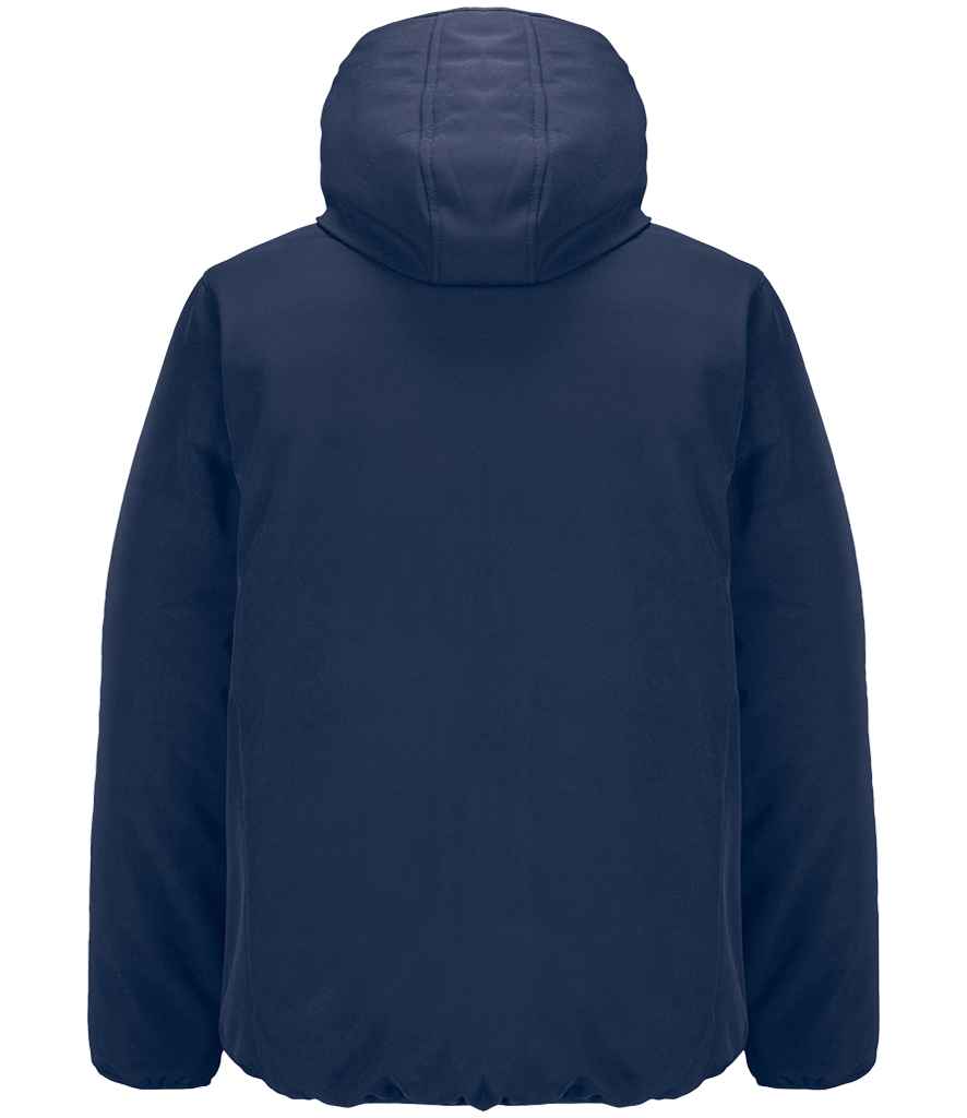 SOL'S Falcon Padded Soft Shell Jacket in Abyss Blue, back view