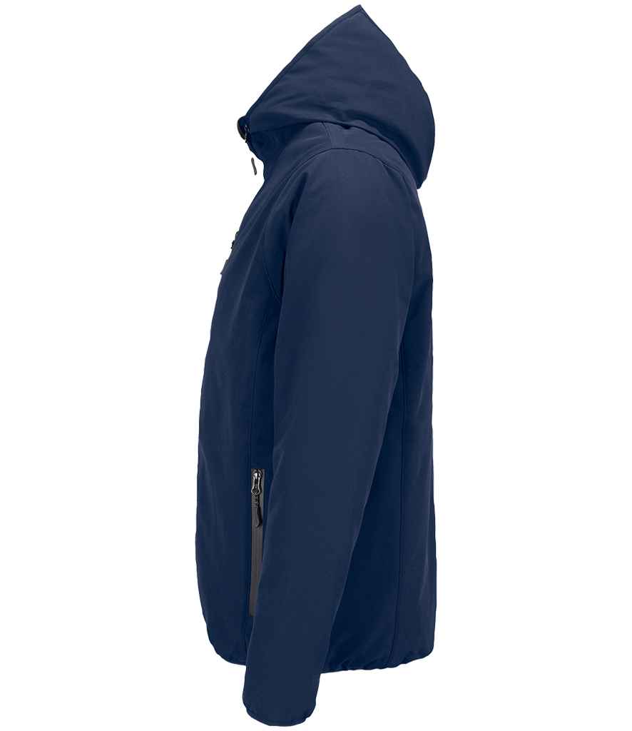 SOL'S Falcon Padded Soft Shell Jacket in Abyss Blue, side view