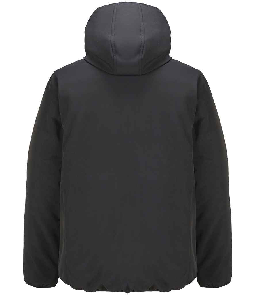 SOL'S Falcon Padded Soft Shell Jacket in Black, back view