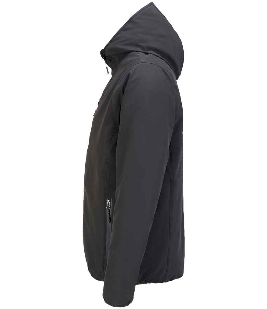 SOL'S Falcon Padded Soft Shell Jacket in Black, side view
