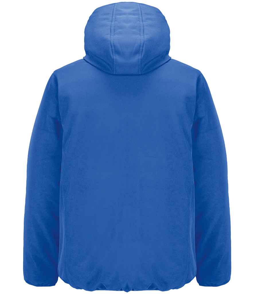SOL'S Falcon Padded Soft Shell Jacket in Royal Blue, back view