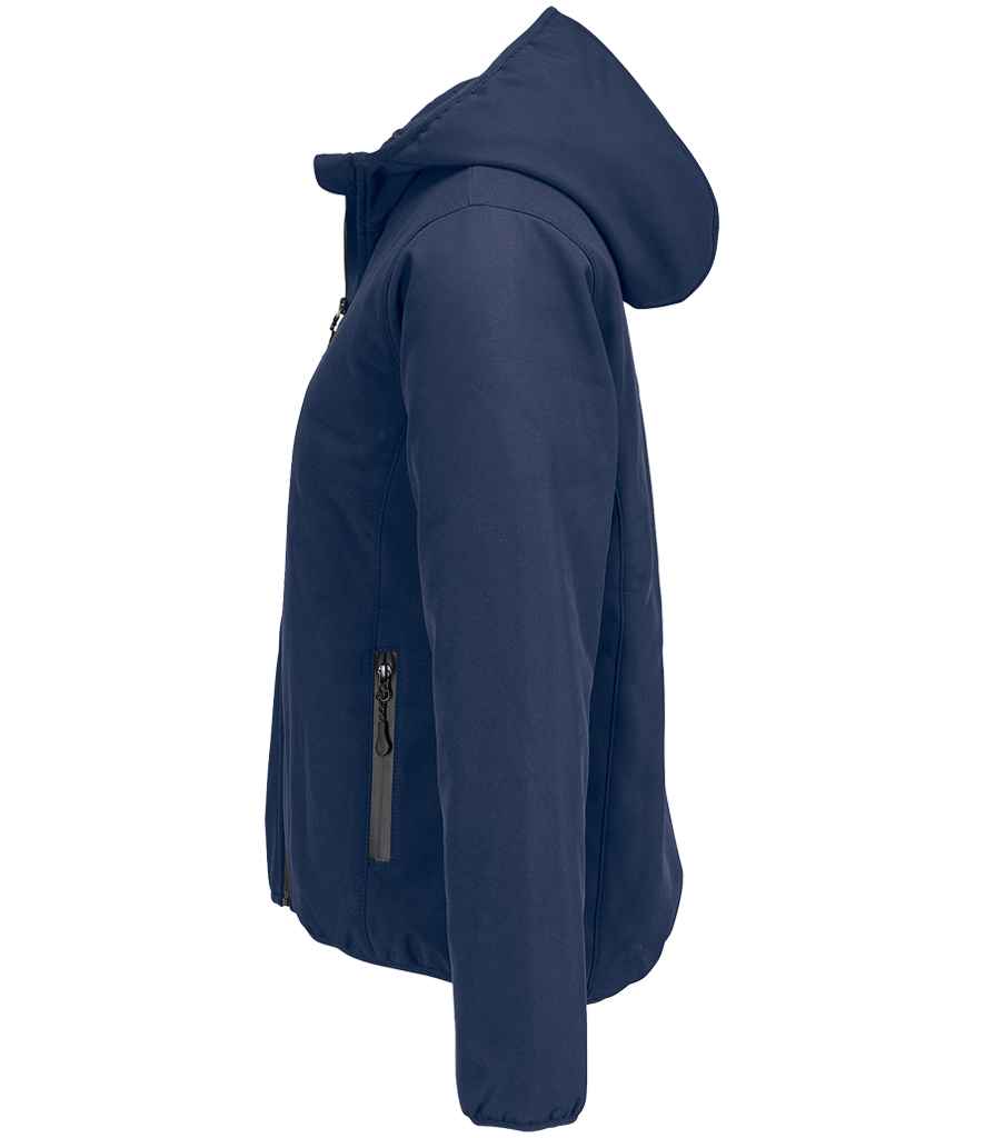 SOL'S Ladies Falcon Padded Soft Shell Jacket in Abyss Blue, side view