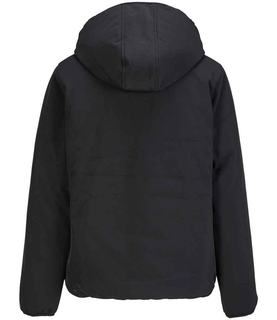 SOL'S Ladies Falcon Padded Soft Shell Jacket in Black, back view