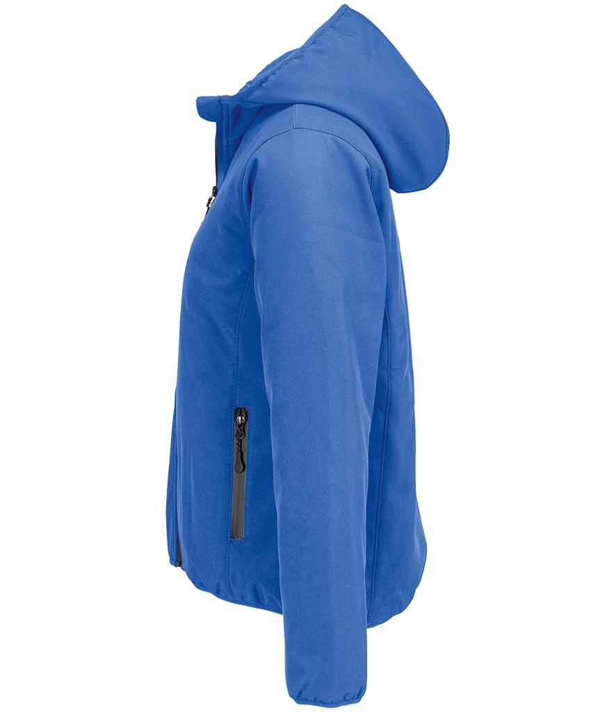 SOL'S Ladies Falcon Padded Soft Shell Jacket in Royal Blue, side view