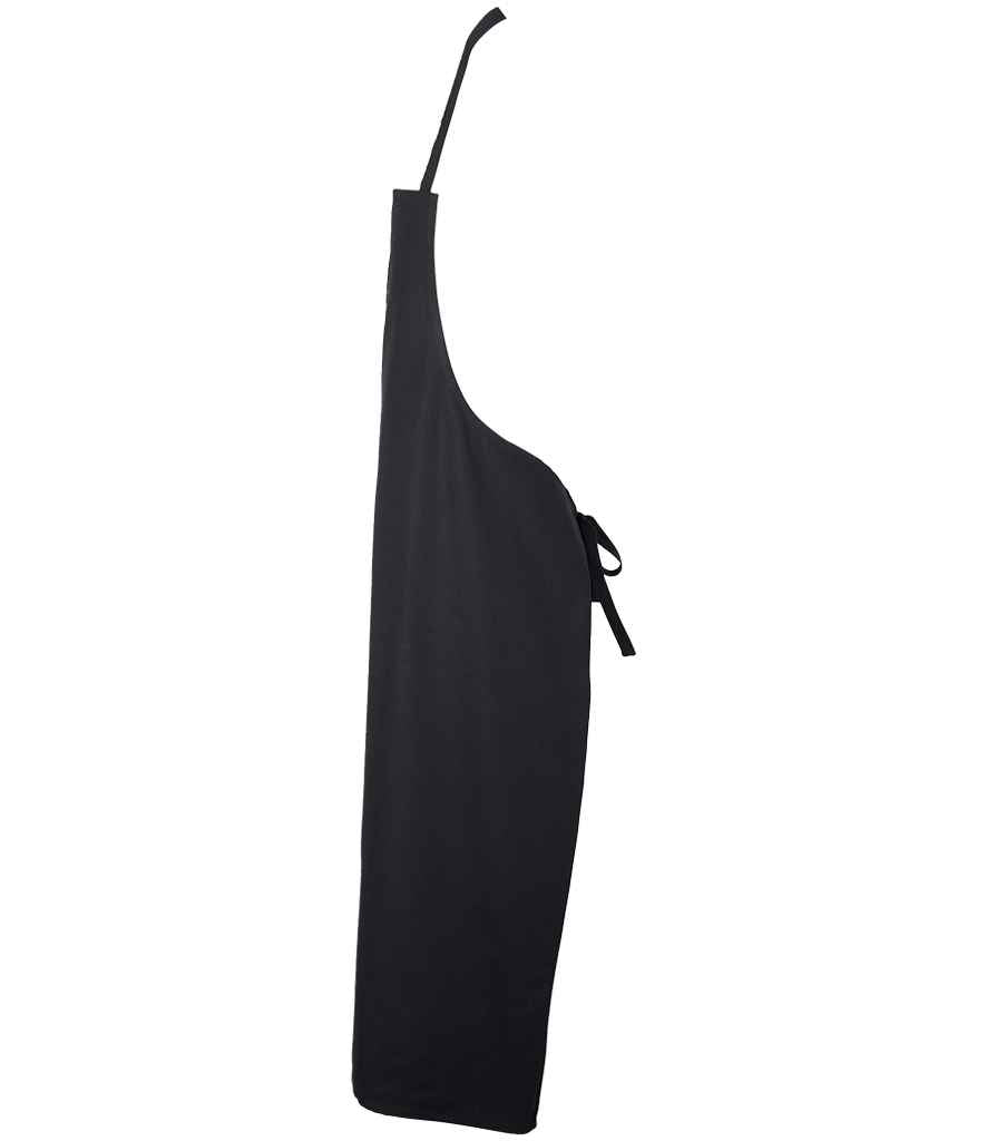 NEOBLU Erold Cotton Bib Apron in Deep Black, side view