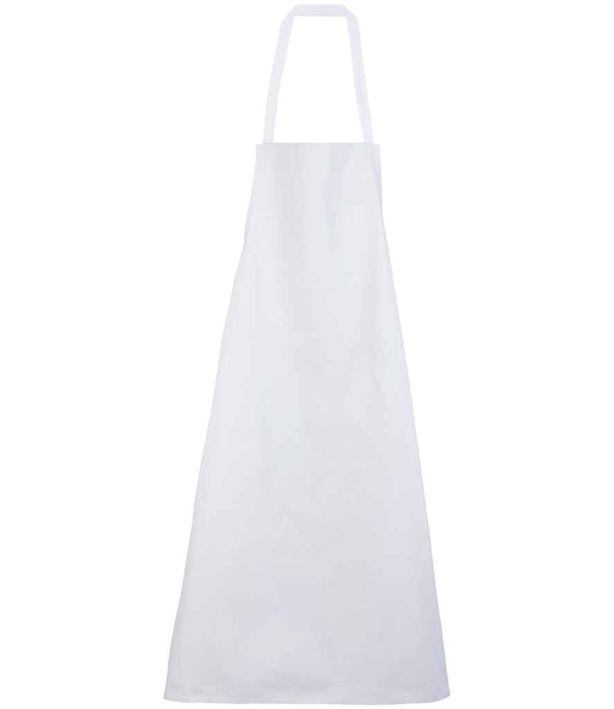 NEOBLU Erold Cotton Bib Apron in Optic White, front view