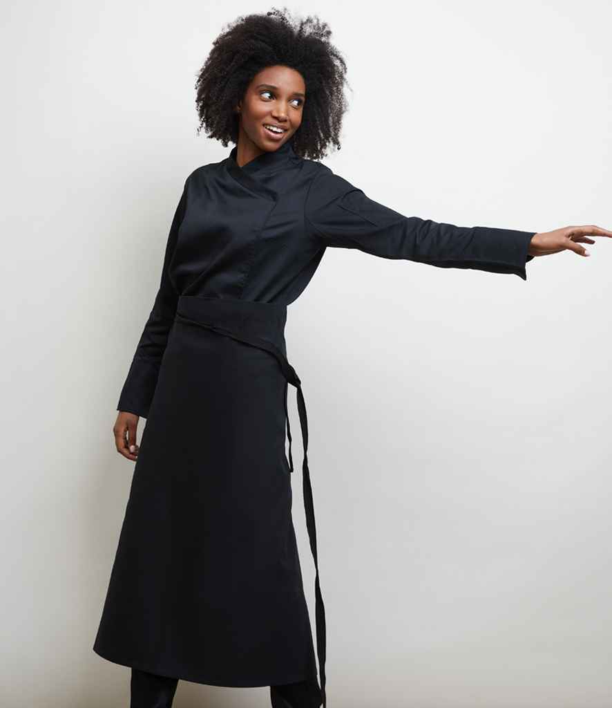 NEOBLU Emile Cotton Waist Apron in Deep Black