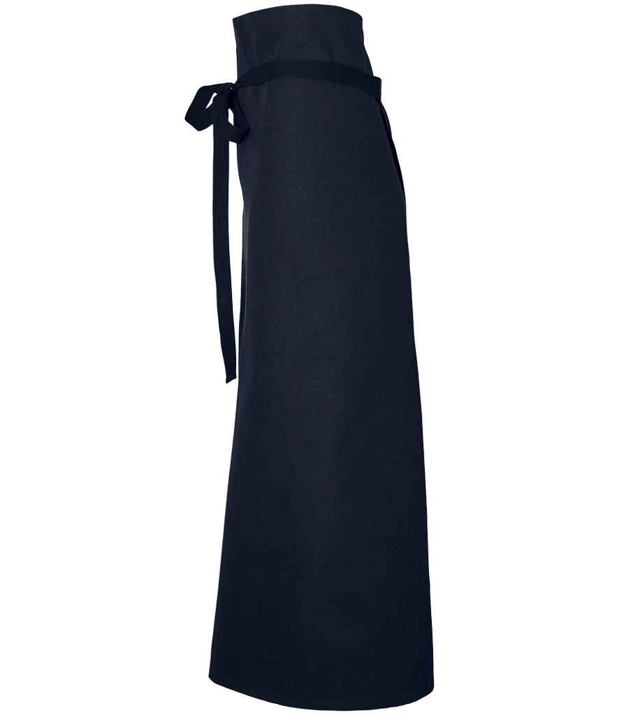NEOBLU Emile Cotton Waist Apron in Night Blue, side view