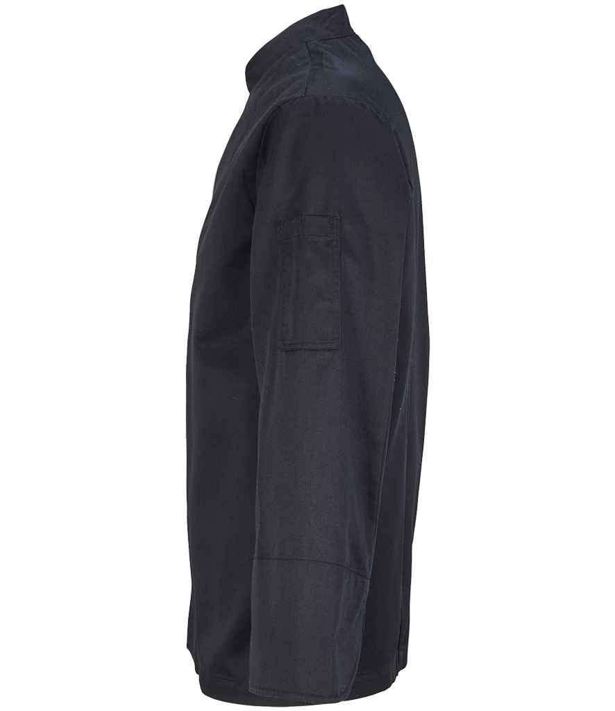 NEOBLU Long Sleeve Chef's Jacket in Deep Black, side view