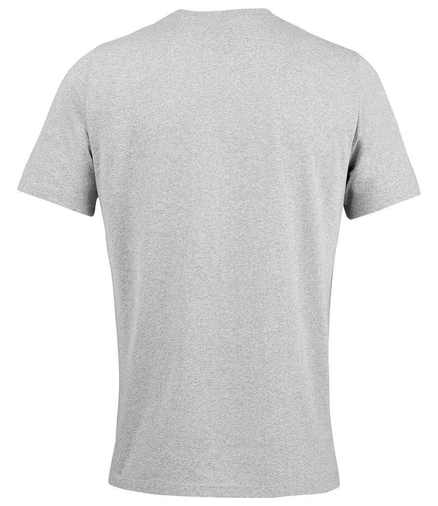 SOL'S Unisex Explorer Recycled T-Shirt in Heather Grey, back view