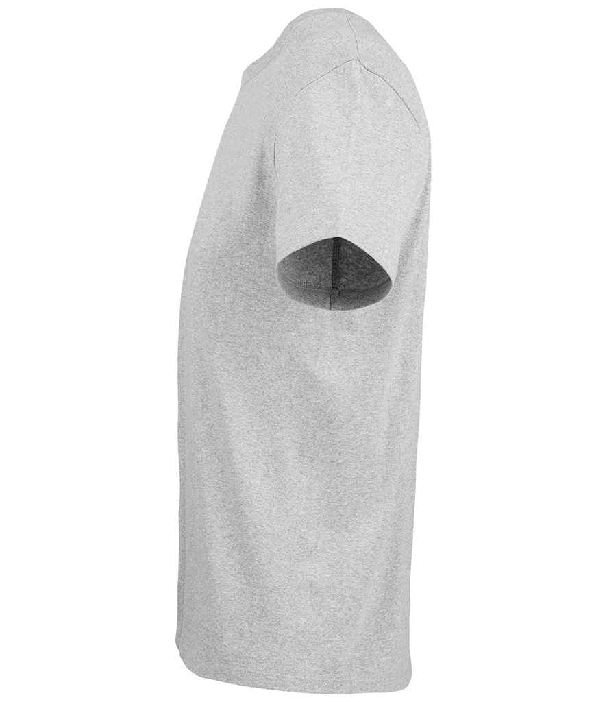 SOL'S Unisex Explorer Recycled T-Shirt in Heather Grey, side view