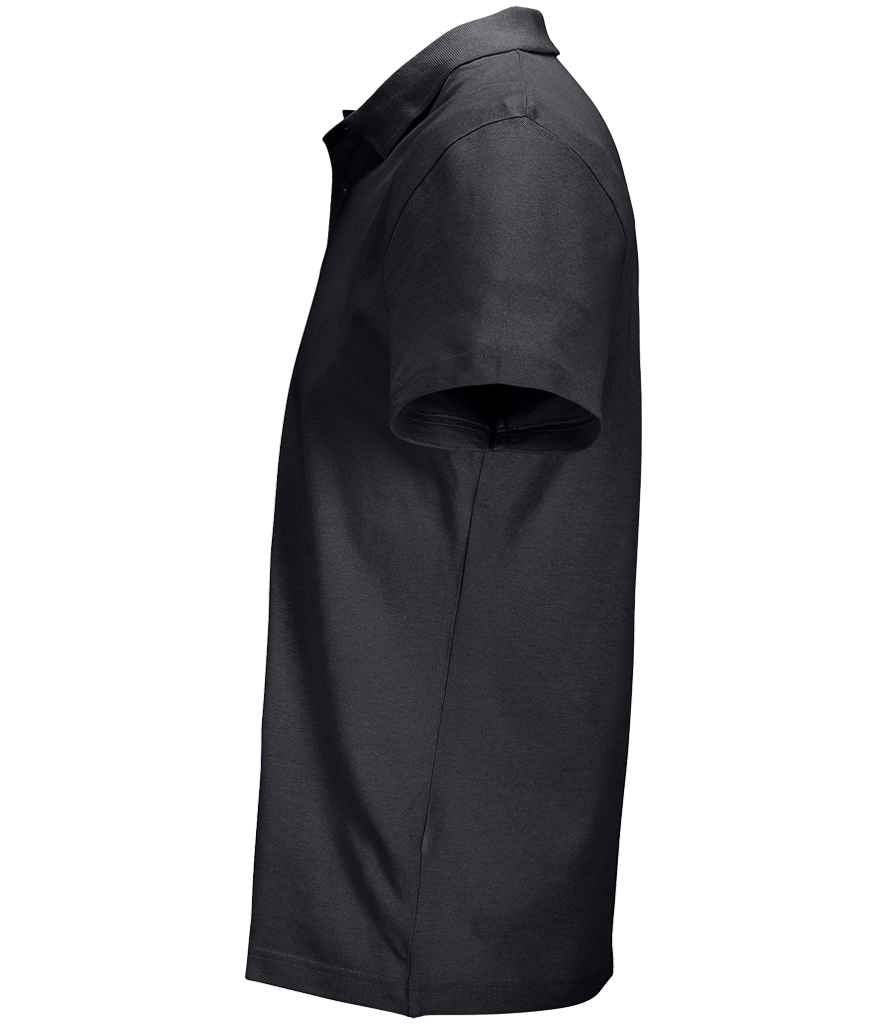 SOL'S Unisex Pulse Twin Piqué Polo Shirt in Black, side view