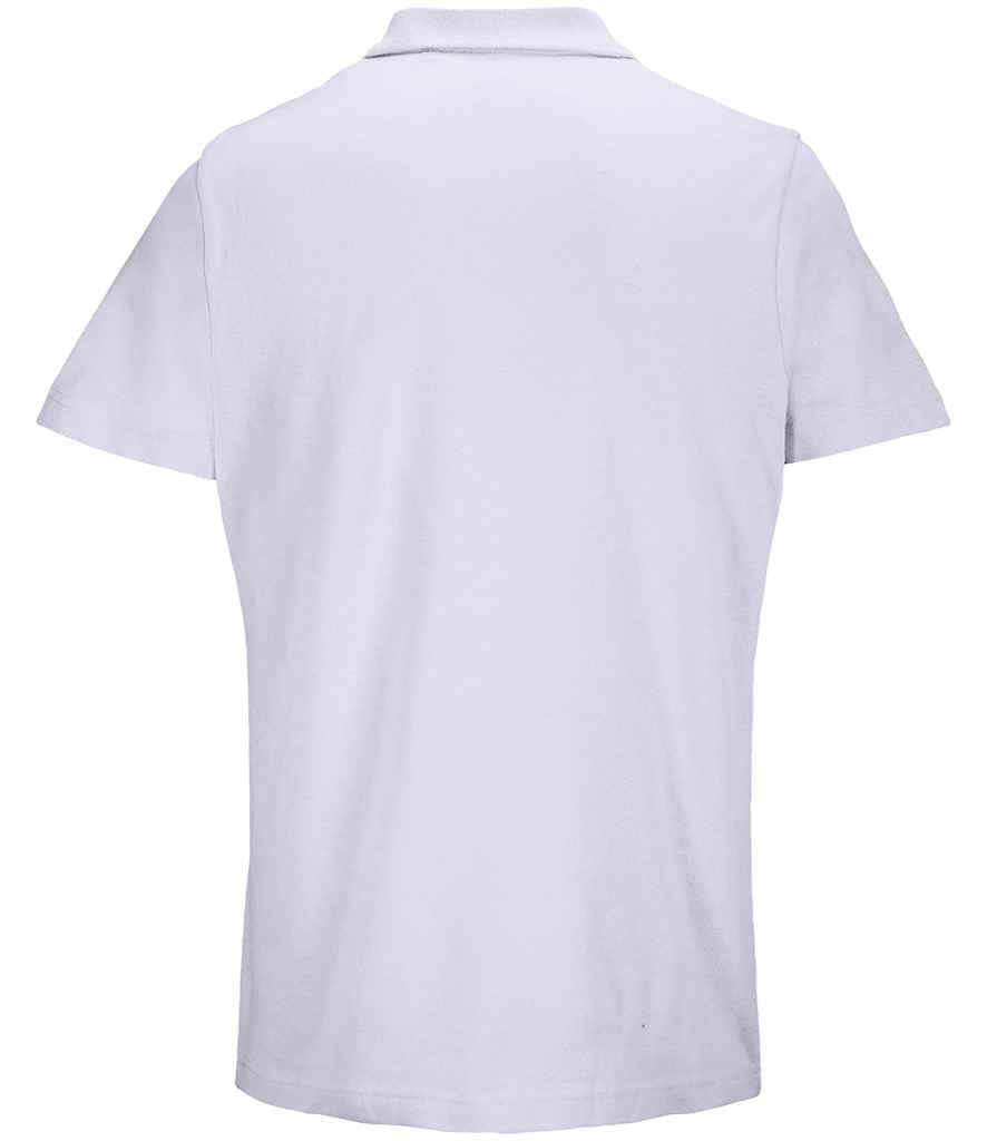 SOL'S Unisex Pulse Twin Piqué Polo Shirt in Lilac, back view
