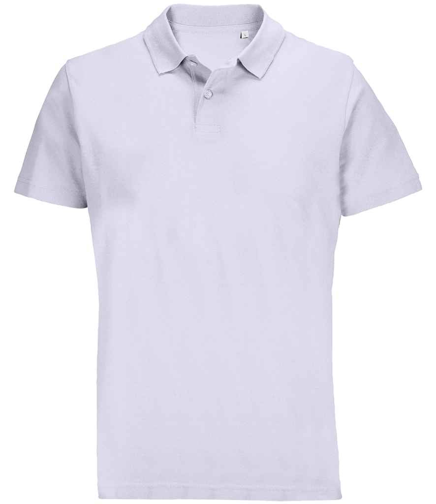 SOL'S Unisex Pulse Twin Piqué Polo Shirt in Lilac, front view
