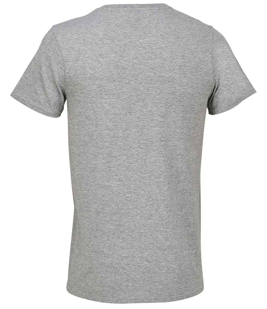 SOL'S Unisex Titan T-Shirt in Grey Marl, back view