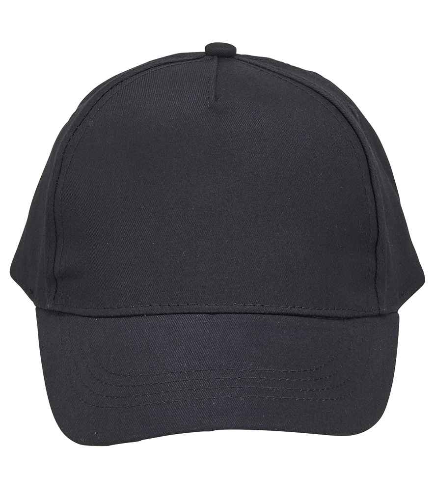 SOL'S Buzz Kids Cap in Black, front view