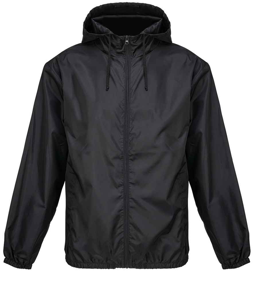SOL'S Shield Unisex Windbreaker Jacket in Black, front view