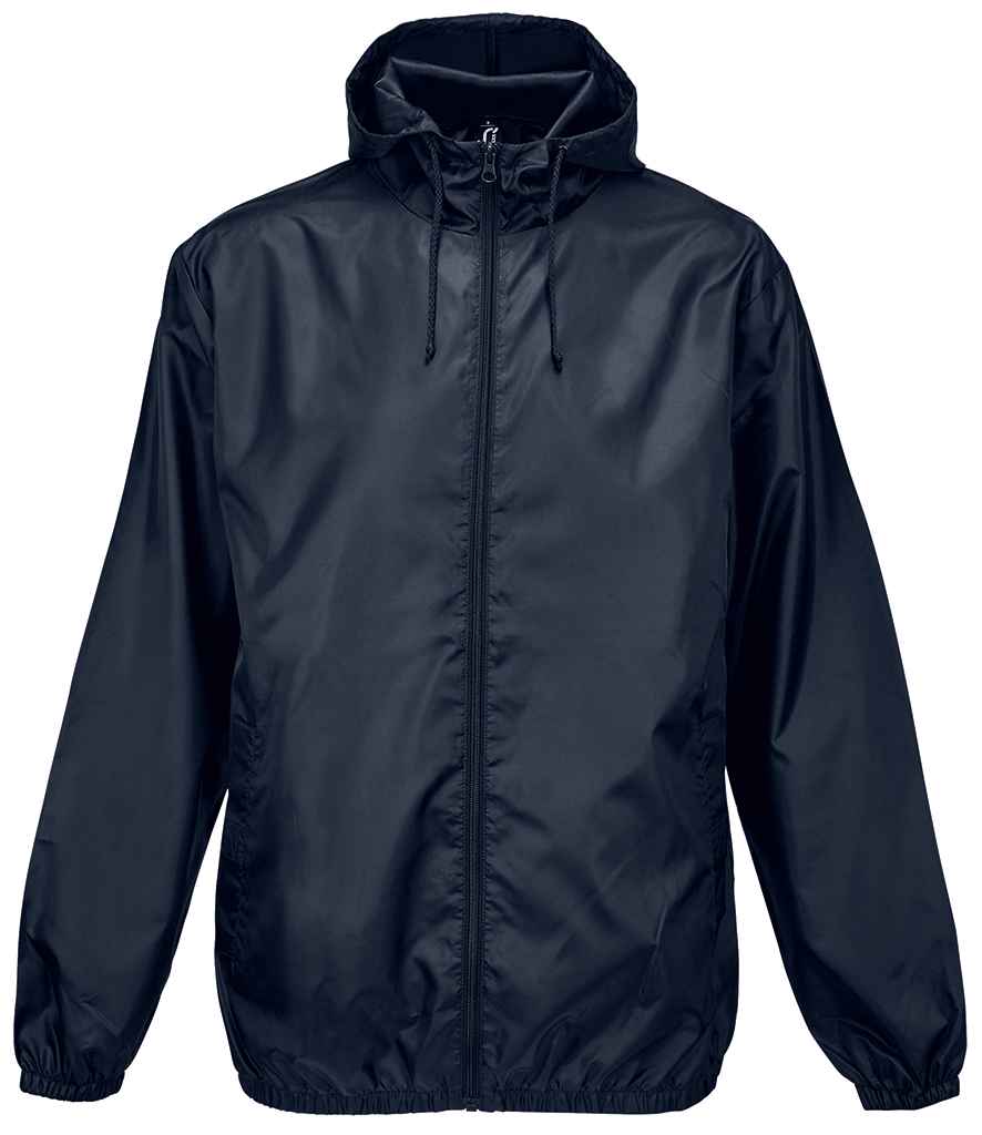 SOL'S Shield Unisex Windbreaker Jacket in French Navy, front view