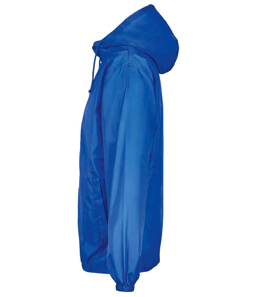 SOL'S Shield Unisex Windbreaker Jacket in Royal Blue, side view