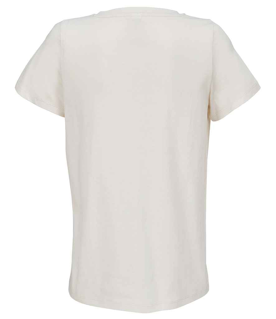 SOL'S Ladies Regent V Neck T-Shirt in Off White, back view