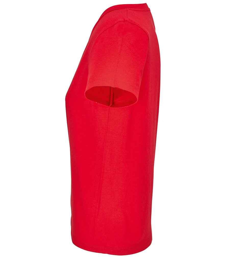 SOL'S Ladies Regent V Neck T-Shirt in Red, side view