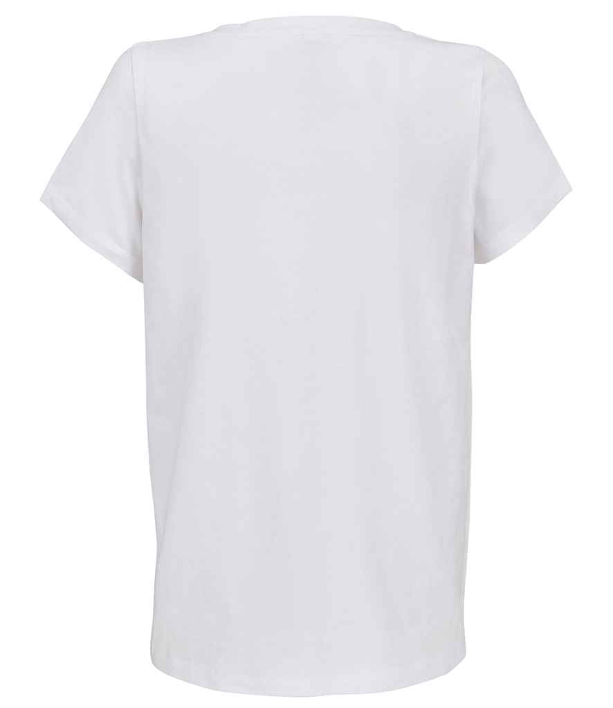 SOL'S Ladies Regent V Neck T-Shirt in White, back view