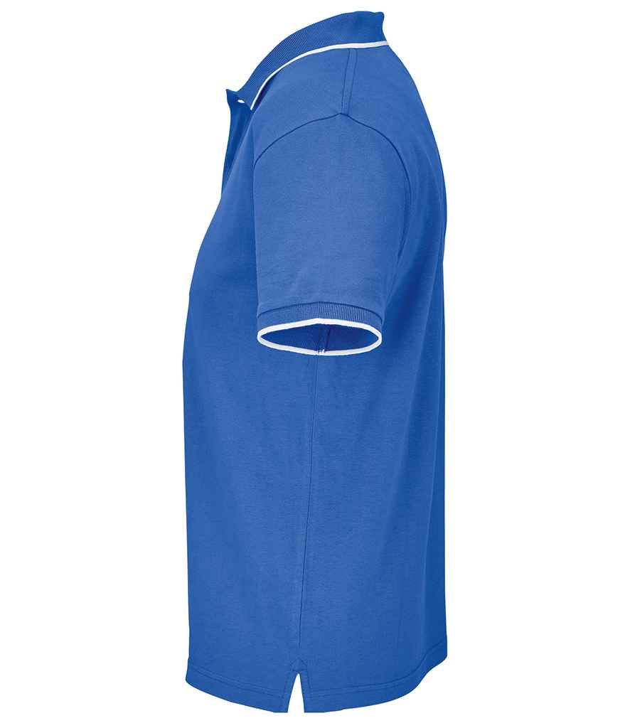 SOL'S Unisex Palermo Polo Shirt in Royal Blue/White, side view