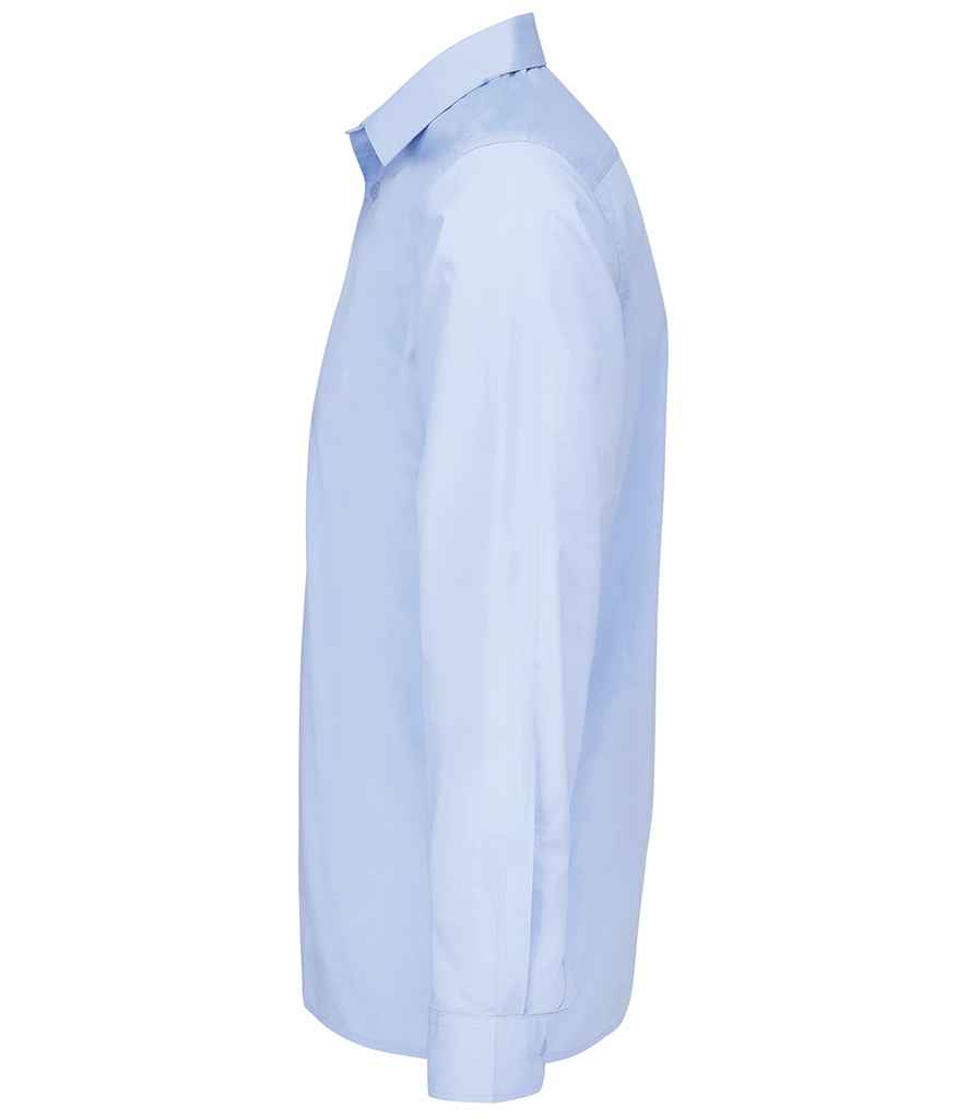 SOL'S Bailey Long Sleeve Poplin Shirt in Sky Blue, side view