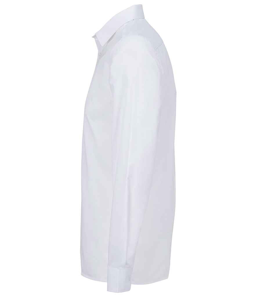 SOL'S Bailey Long Sleeve Poplin Shirt in White, side view