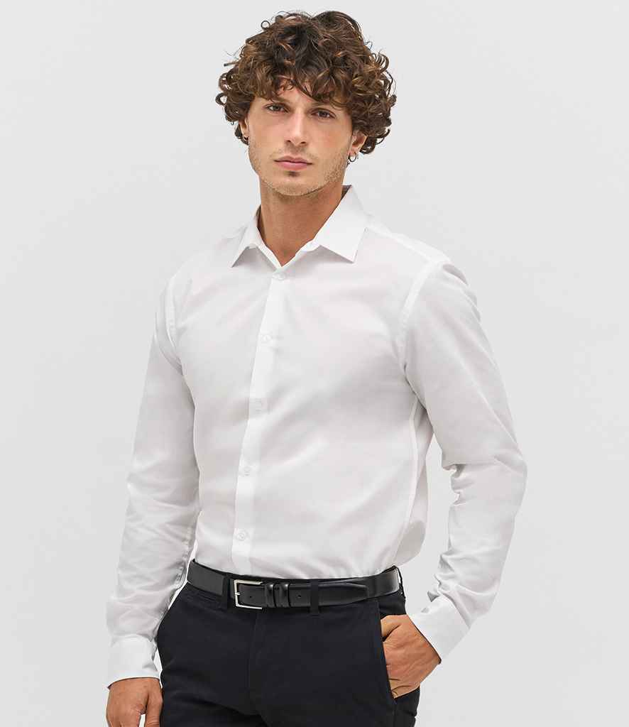 SOL'S Bailey Long Sleeve Poplin Shirt in White