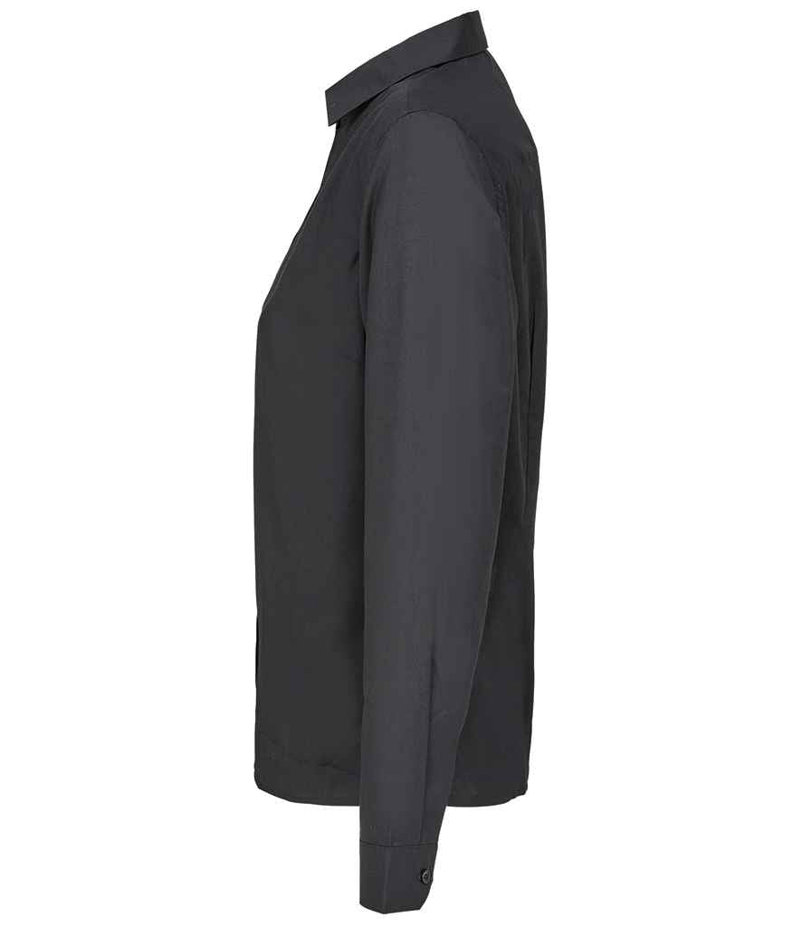 SOL'S Ladies Bailey Long Sleeve Poplin Shirt in Black, side view