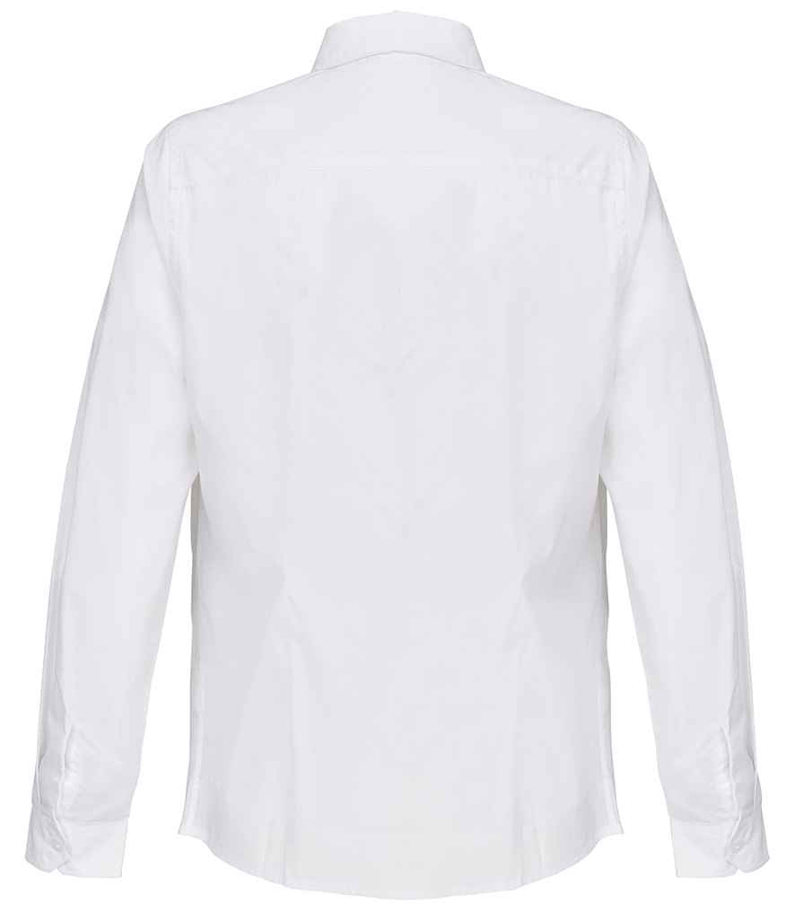 SOL'S Ladies Bailey Long Sleeve Poplin Shirt in White, back view