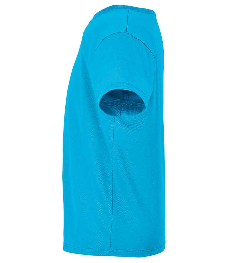 SOL'S Kids Sprint Sports T-Shirt in Aqua, side view