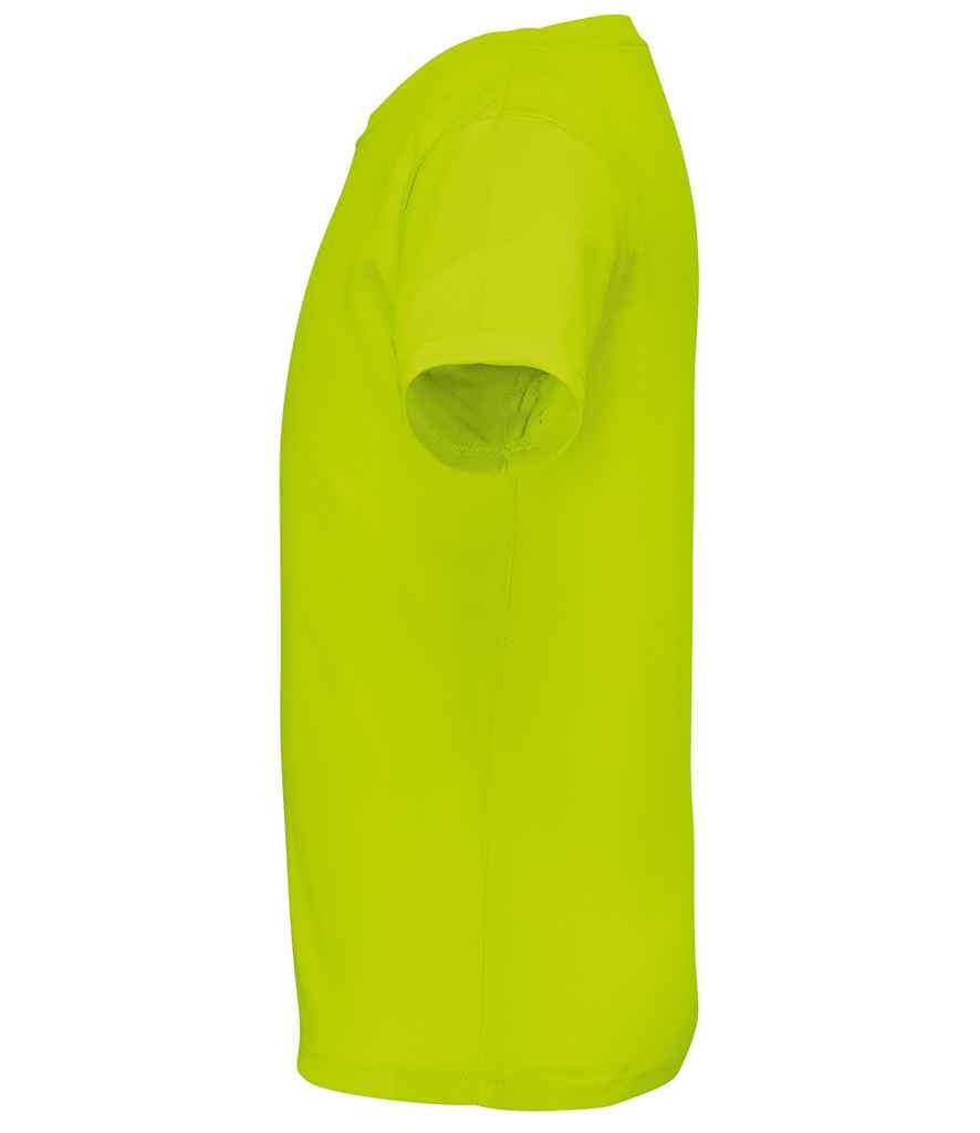 SOL'S Kids Sprint Sports T-Shirt in Neon Yellow, side view