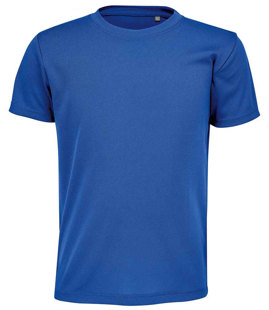 SOL'S Kids Sprint Sports T-Shirt in Royal Blue, front view