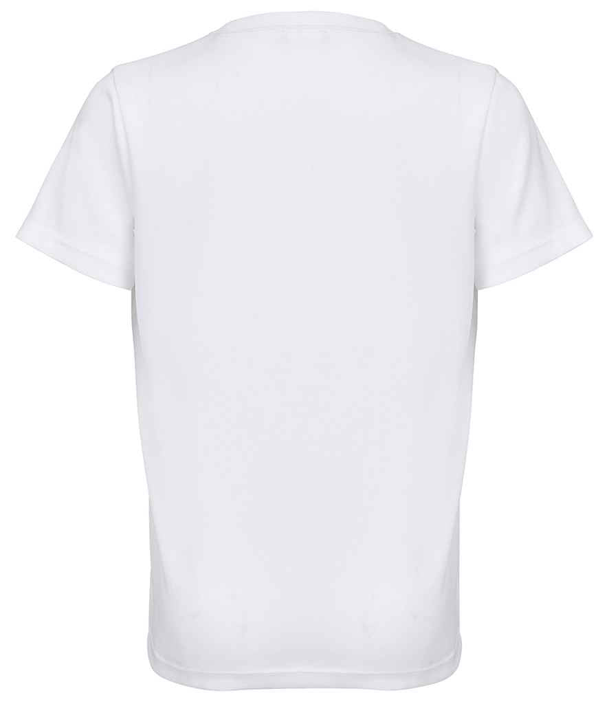 SOL'S Kids Sprint Sports T-Shirt in White, back view
