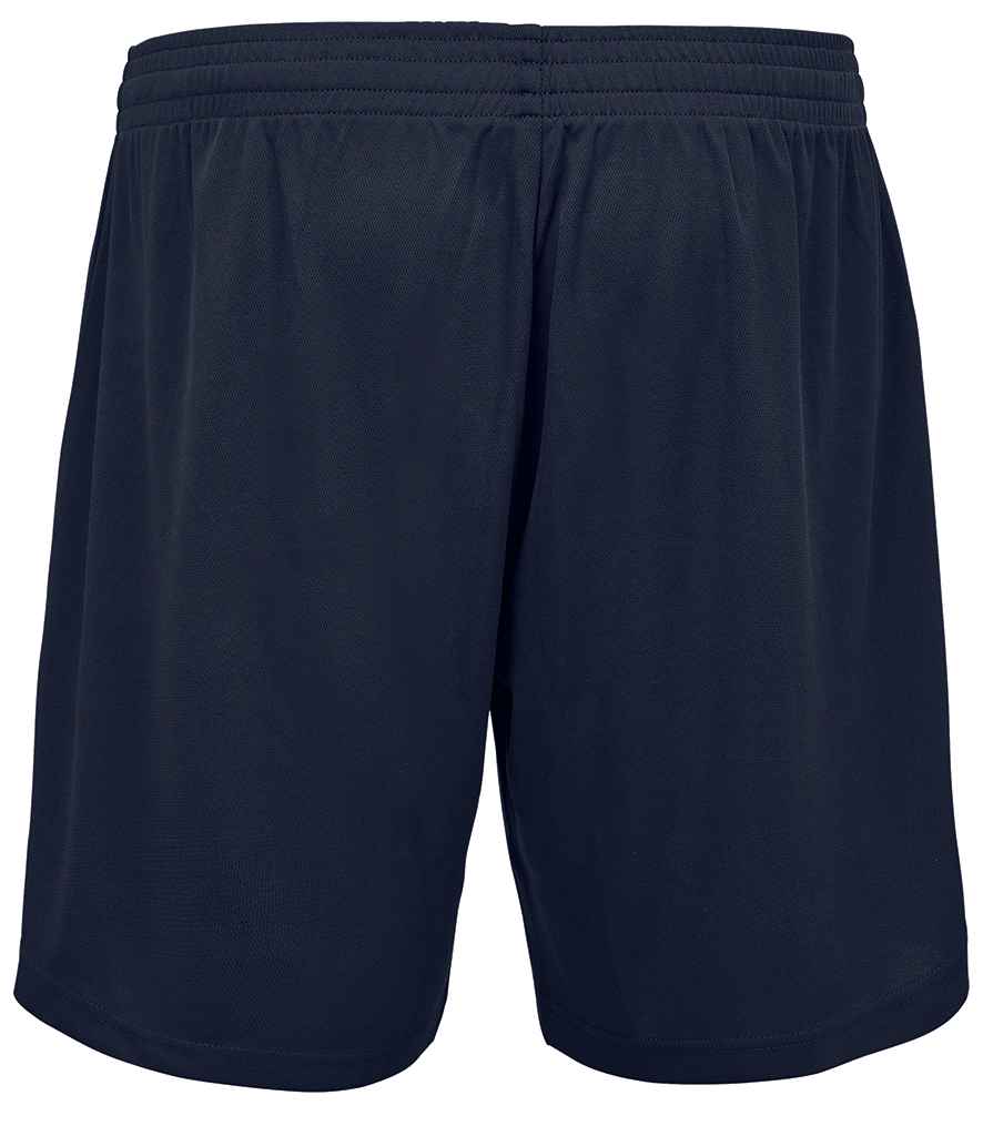 SOL'S Unisex Thunder Sport Shorts in French Navy, back view