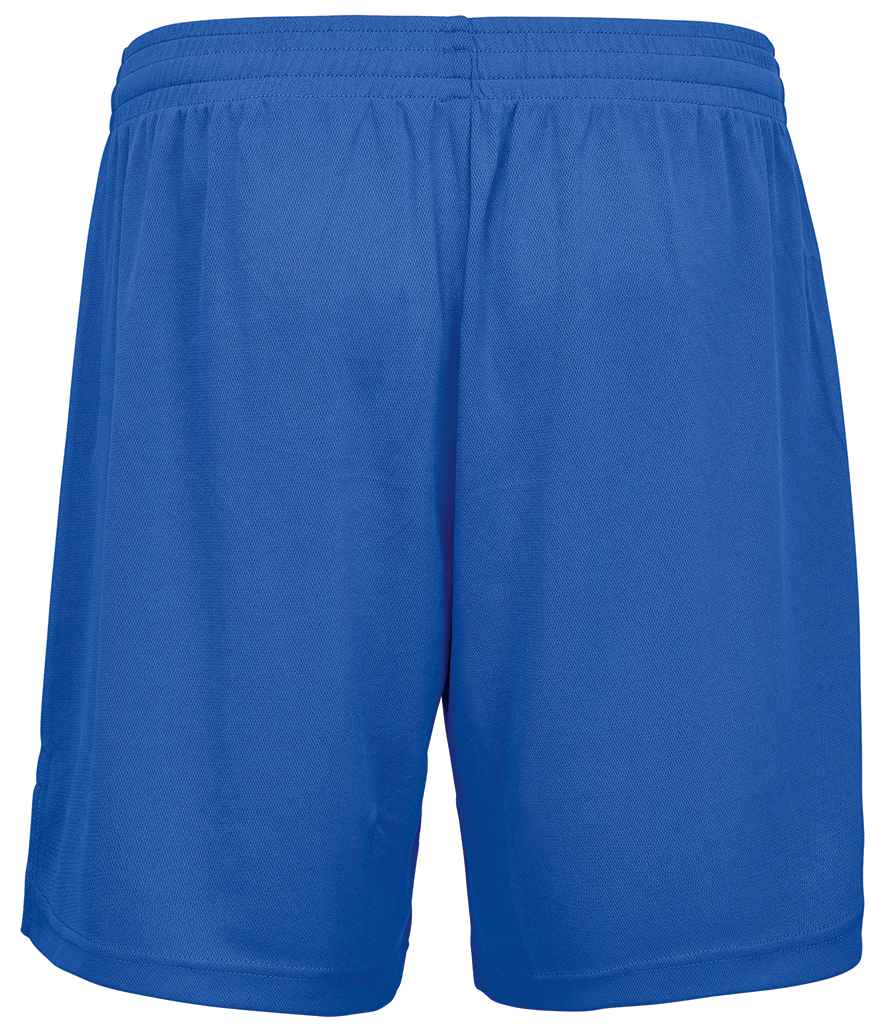 SOL'S Unisex Thunder Sport Shorts in Royal Blue, back view