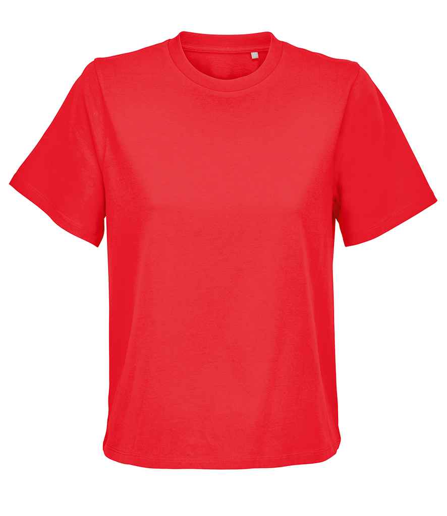 SOL'S Ladies Legend T-Shirt in Bright Red, front view