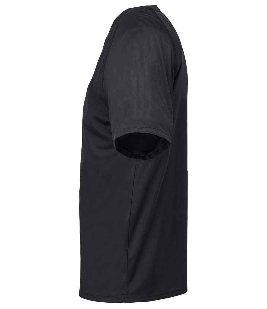 SOL'S Vortex Ripstop Performance T-Shirt in Black, side view