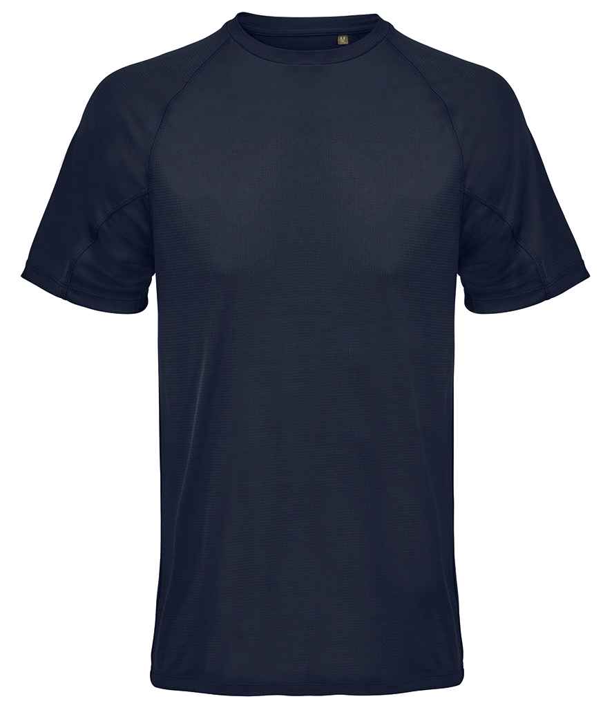 SOL'S Vortex Ripstop Performance T-Shirt in French Navy, front view