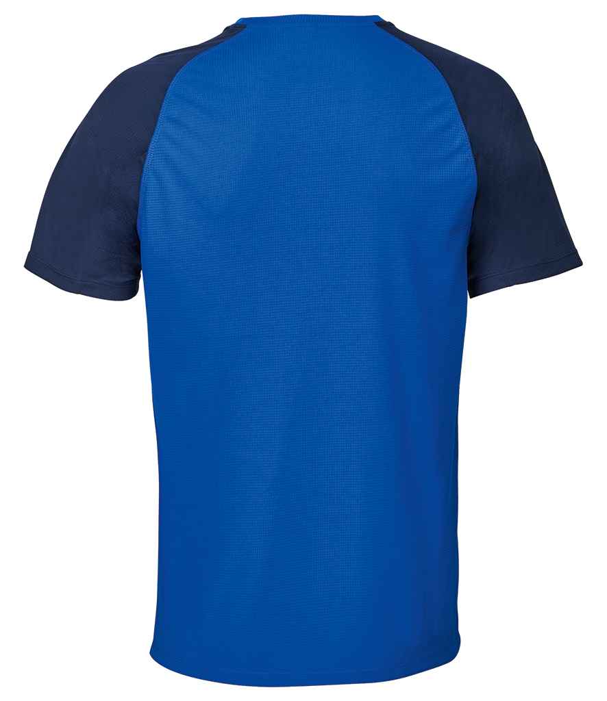 SOL'S Vortex Ripstop Performance T-Shirt in French Navy/Royal Blue, back view