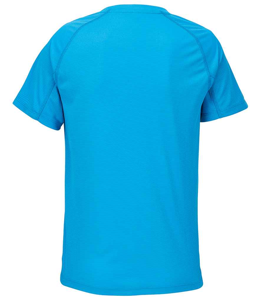 SOL'S Ladies Vortex Ripstop Performance T-Shirt in Aqua, back view
