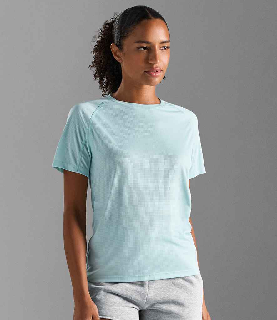 SOL'S Ladies Vortex Ripstop Performance T-Shirt in Arctic Blue