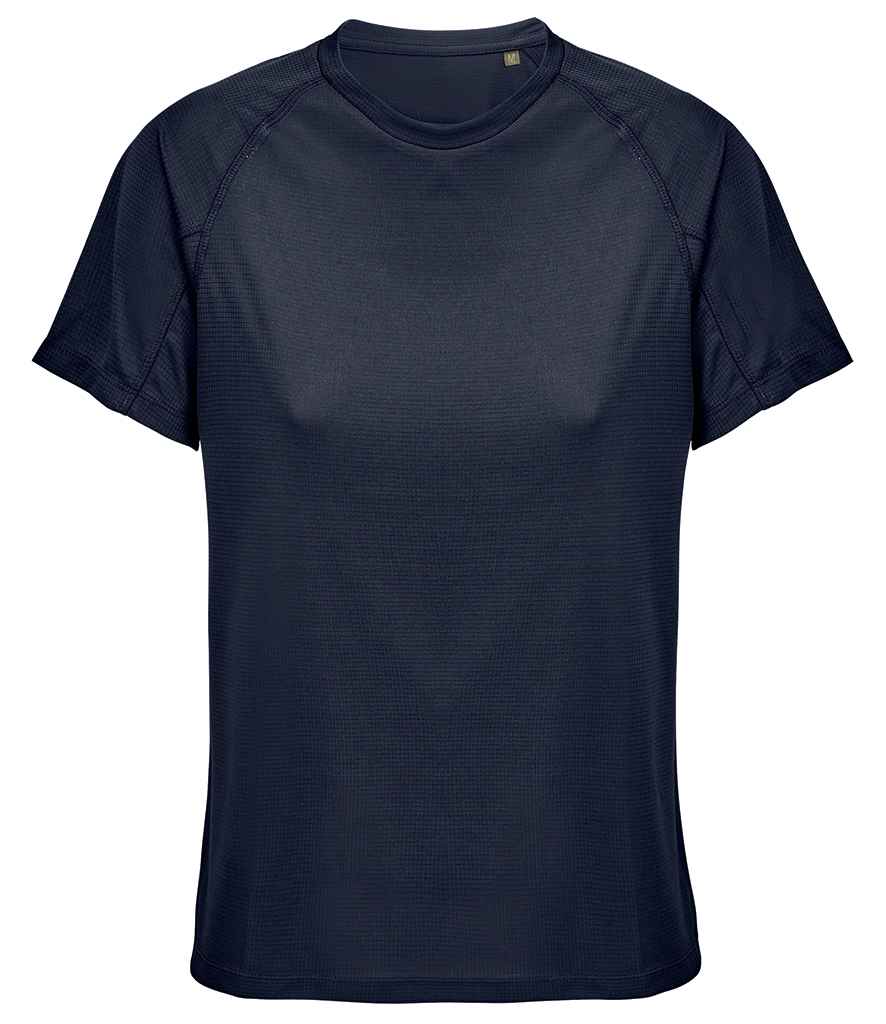 SOL'S Ladies Vortex Ripstop Performance T-Shirt in French Navy, front view