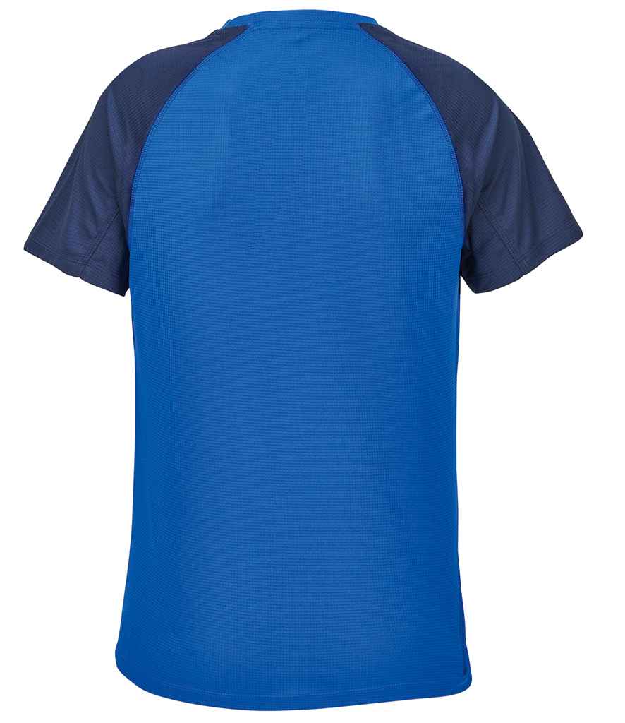 SOL'S Ladies Vortex Ripstop Performance T-Shirt in French Navy/Royal Blue, back view