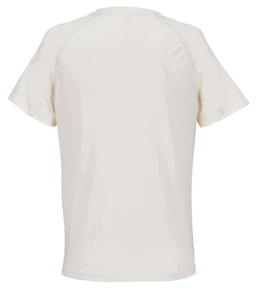 SOL'S Ladies Vortex Ripstop Performance T-Shirt in Off White, back view