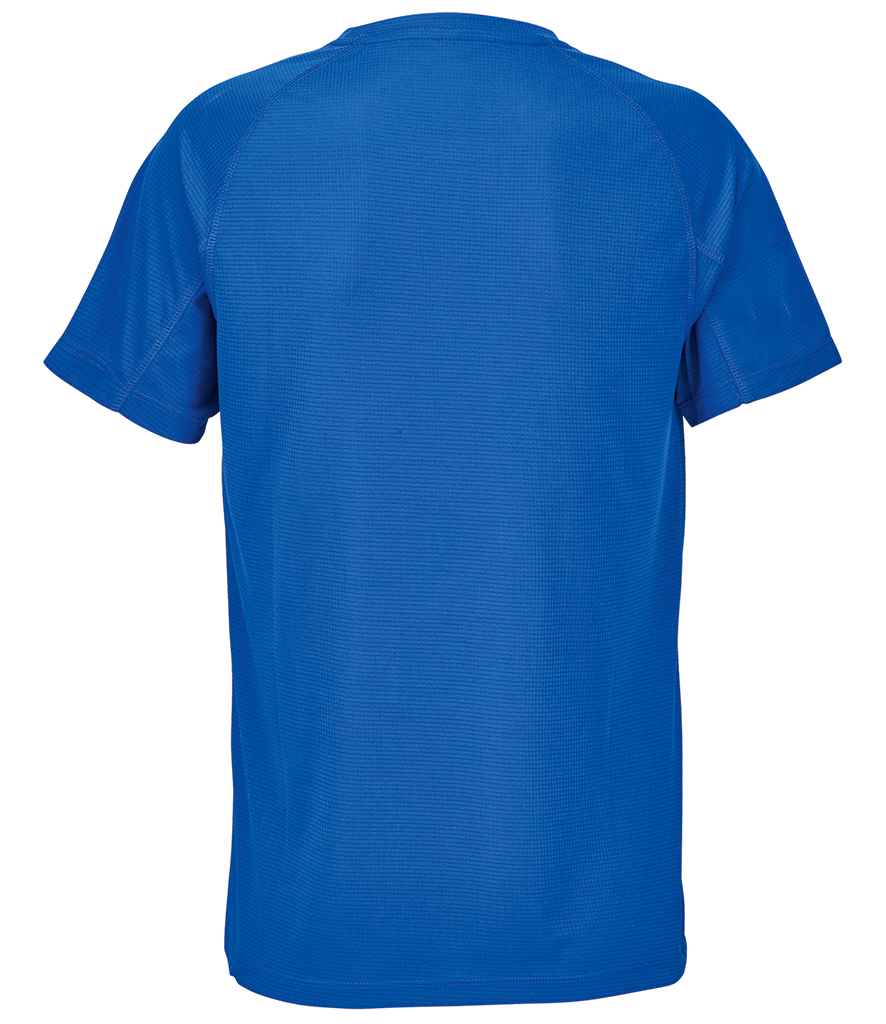 SOL'S Ladies Vortex Ripstop Performance T-Shirt in Royal Blue, back view